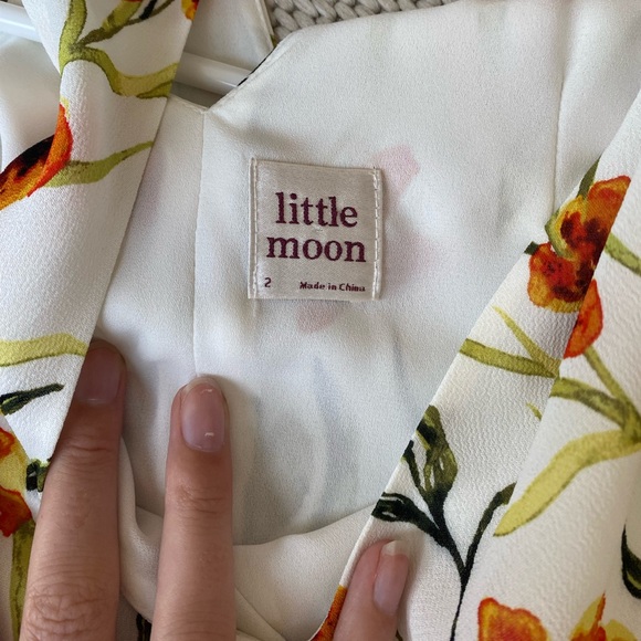 Aritzia Little Moon white floral mini dress - Picture 3 of 3